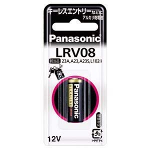 （まとめ）パナソニック アルカリ乾電池 12V形LR-V08/1BP 1本