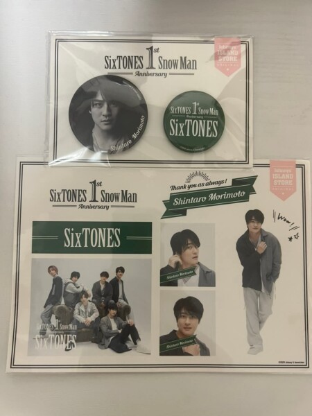 森本慎太郎 ステッカー 缶バッジセット Sixtones 4st Anniversary