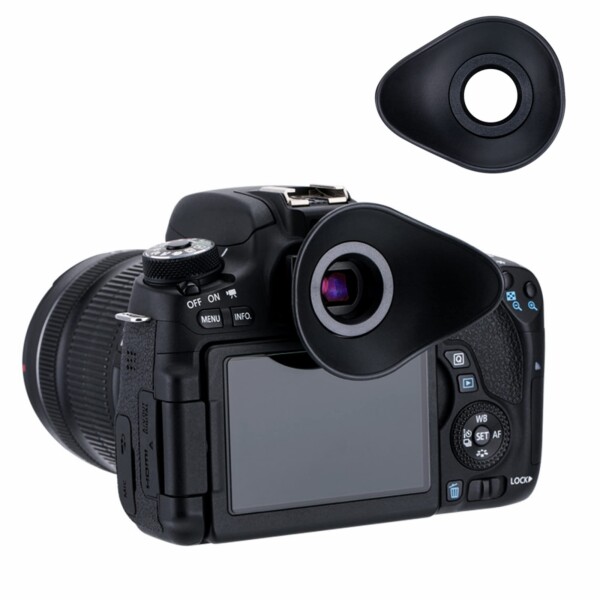 JJC アイカップ キヤノン Eb Ef アイカップ 互換 Canon EOS 6DM2 5DM2 90D 80D 9000D Kiss X10 X8i X7I X7 X6i などが適用 360度回転可能