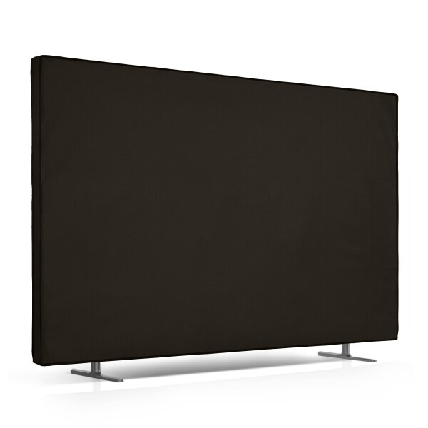 kwmobile 対応: 85 TV テレビカバー - 防塵カバー 液晶テレビ 保護カバー ホコリよけ 黒色