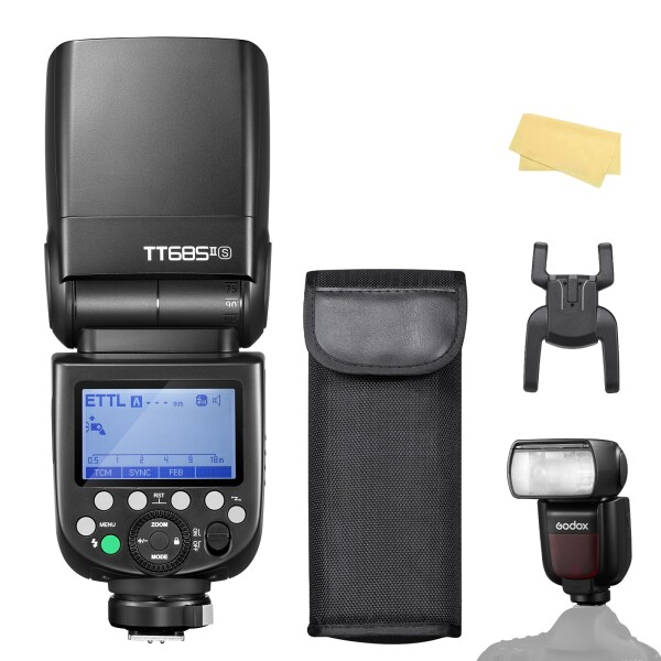 Godox TT685IIs フラッシュ TTL 2.4GHz GN60 高速同期 1/8000s カメラ スピードライト (TT685II-S)