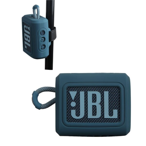 JBL GO 3 Bluetoothスピーカー専用保護収納シリカゲルシェル-Hermitshell(ブルー)