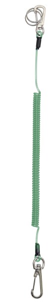BeyonMind 鍵 工具 落下防止 スーパーコイルフックロング ナスカン/紛失防止 キーチェーン (約150cm) コイルストラップ (日本製 グリーン