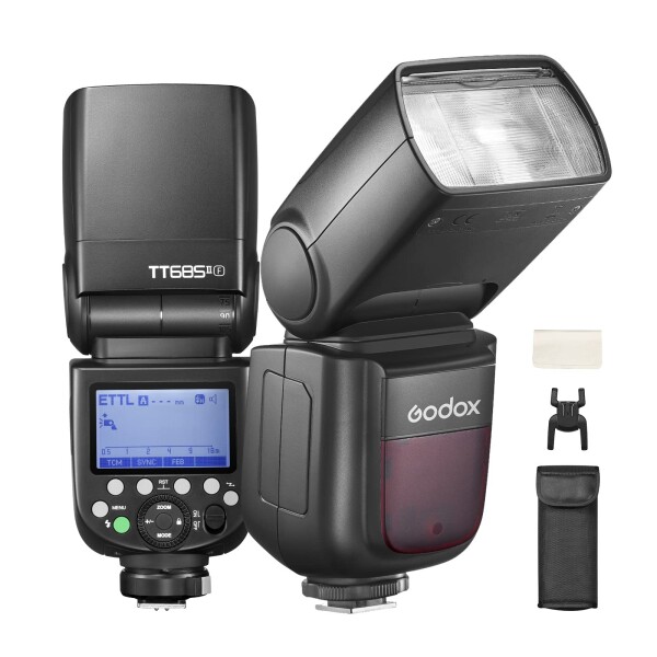 Godox TT685IIF カメラフラッシュ スピードライト 2.4G HSS 1/8000s TTL GN60 TCM機能 技適マーク付き クイックリリース・ホットシュー