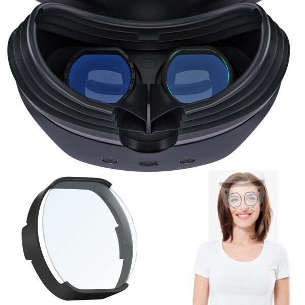 Vakdon PS VR2 専用 度付きレンズ 近視対応 ブルーライト防止 超薄型 VRアイトラッキングを妨げないカスタムフレーム クリーニングクロス