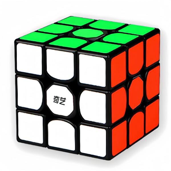 マジックキューブ QiYi Sail W 魔方 立体パズル Magic Cube Set 競技専用 脳トレ 回転スムーズ 知育玩具 ブラック (3x3x3)