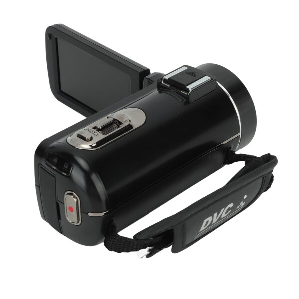 ビデオ カメラ、デジタル カメラ レコーダー、3 インチ回転可能な HD スクリーン 16x デジタル ズーム 24MP Vlogging ビデオカメラ、フィ