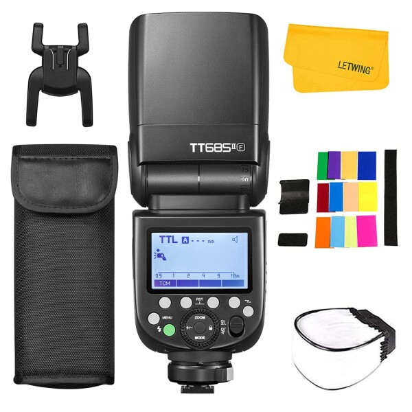 GODOX TT685II-F TT685FII カメラ ストロボ フラッシュ TTL HSS 1/8000s 2.4G 無線 伝送 スピードライトフラッシュ富士カメラに対応