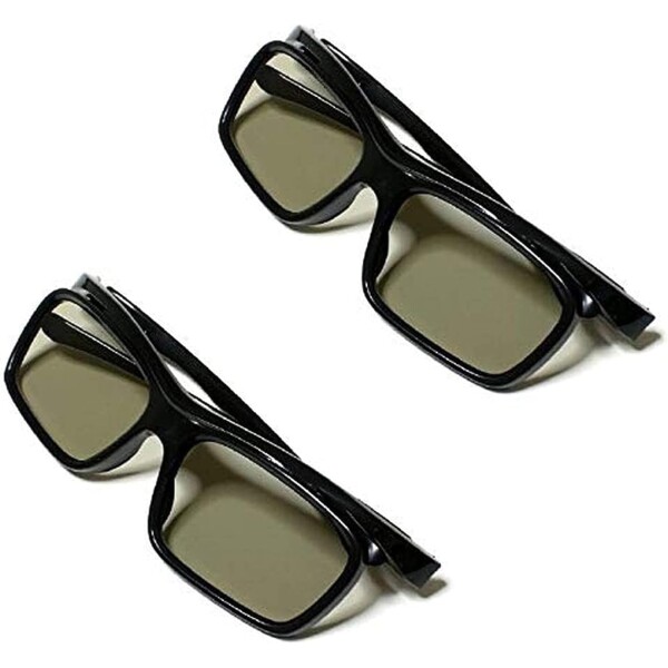 (Omenluck) 2個入り 眼鏡の上から装着可能TVの為パッシブ 3Dメガネ 偏光式 3DTVの為 映画館 & テレビ用 成人用