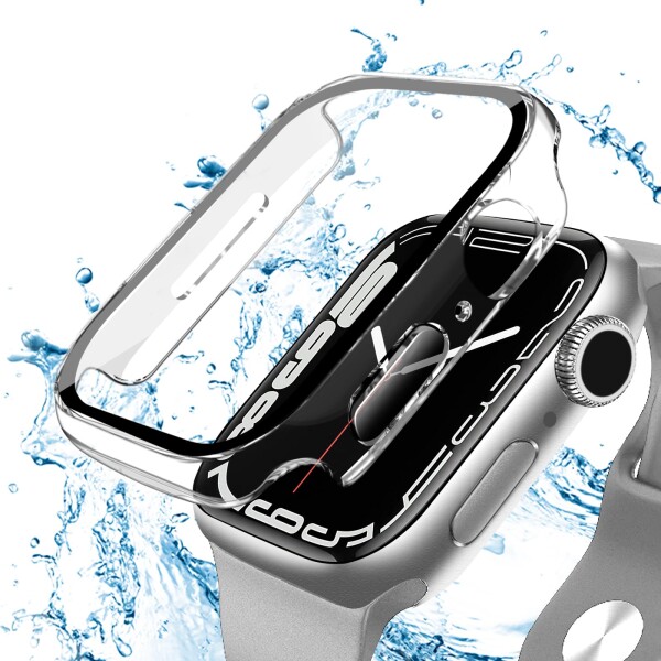 ANYOI 対応 Apple Watch ケース 45mm 防水 ケース アップルウォッチ カバー ガラスフィルム 一体型 アップルウォッチ ケース 耐衝撃 装着