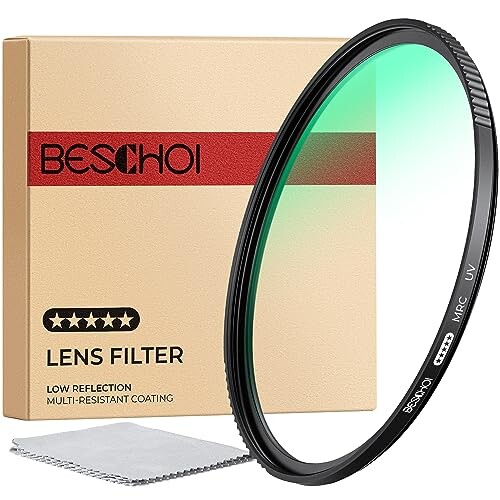 Beschoi UVフィルター 82mm 保護フィルター カメラフィルター プロテクターフィルター 34層ナノコーティング 紫外線カット 日本製AGC光学