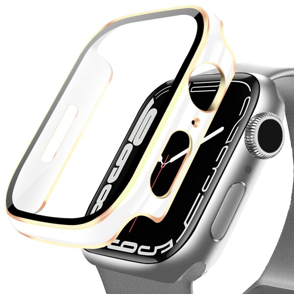 DYAOLE 対応 Apple Watch Series 9/8/7 ケース 41mm アップルウォッチ9/8/7 ケース 41mm 光沢2色ケース 対応 アップルウォッチ カバー ガ