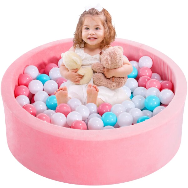 ボールプール 円形フォームプール 室内遊具 高密度フォーム 柔らかい質感 ベビー・赤ちゃん・子供 知育玩具 ボールハウス カラーボール