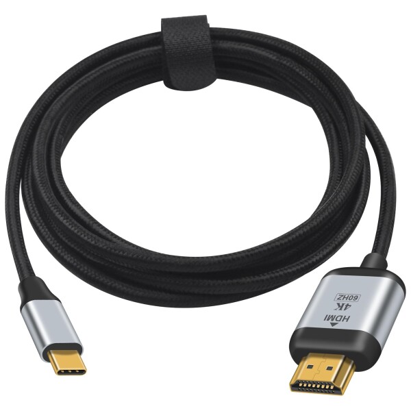Duttek USB C HDMI変換ケーブル1.8M、4K@60Hz UHD USB 3.1 Type-CオスHDMIオスコード変換ケーブルサポートサンダーボルト3 Samsung Galax