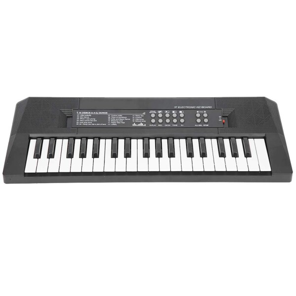 Eujgoov 37キー電気キーボード BF-3738ポータブル ミュージカルキーボード マイク付き 教育用 楽器 電子ピアノ 初心者