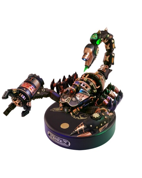 ROKR 3D立体パズル メカニカル 昆虫 プラモデル 機巧 スコーピオン 組み立て 電気 可動模型 フィギュア DIY 工作キット スチームパンク