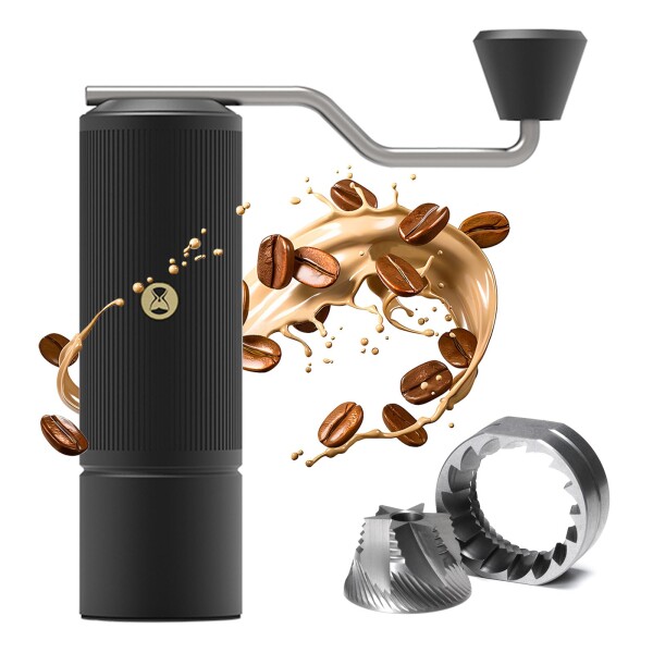 タイムモアTIMEMOREコーヒーミル 手動ステンレスコーンバリコーヒーミル、Chestnut X lite 容量20 g、旅行、キャンプ、家庭に適したデジ