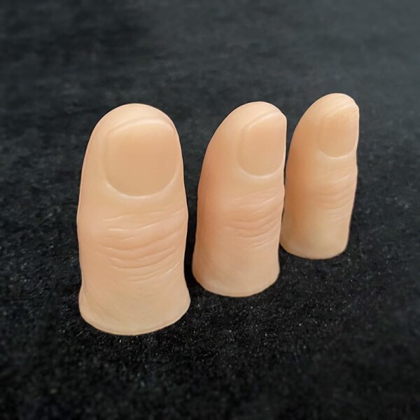 Realistic Thumb Tip/リアルなポリマー樹脂製サムチップ 6本入り 親指チップ リアルなフィンガーチップ マジックアクセサリー 手品 道具
