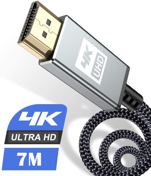 4K HDMI ケーブル7m HDMI 2.0規格HDMI Cable 4K 60Hz 対応 3840p/2160p UHD 3D HDR 18Gbps 高速イーサネット ARC hdmi ケーブル - 対応