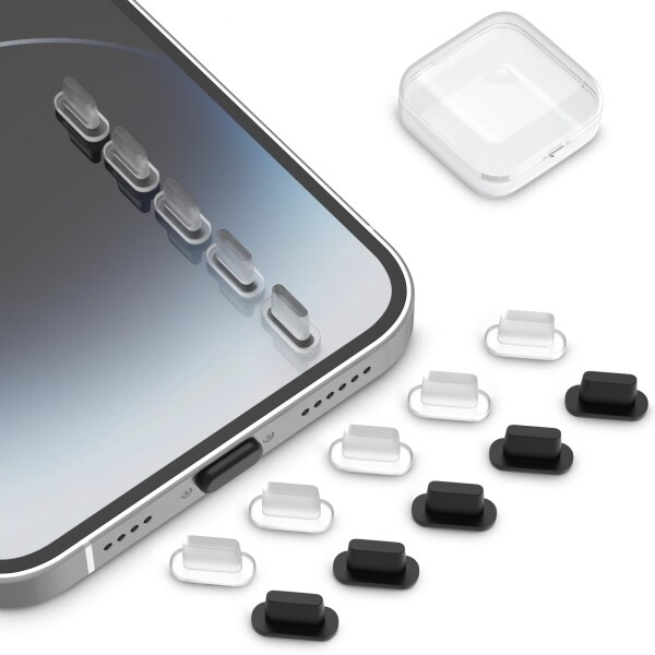 Lightning キャップ 防塵保護カバー 15個入りライトニング 充電口 コネクタ 対応iPhone 14 13 Plus Pro Max 12 11 Mini/iPad mini/iPod/A