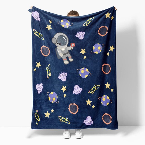 ひざ掛け 宇宙飛行士 宇宙毛布 H100×W75cm ラブリー ふわふわ ファッション 防寒対策