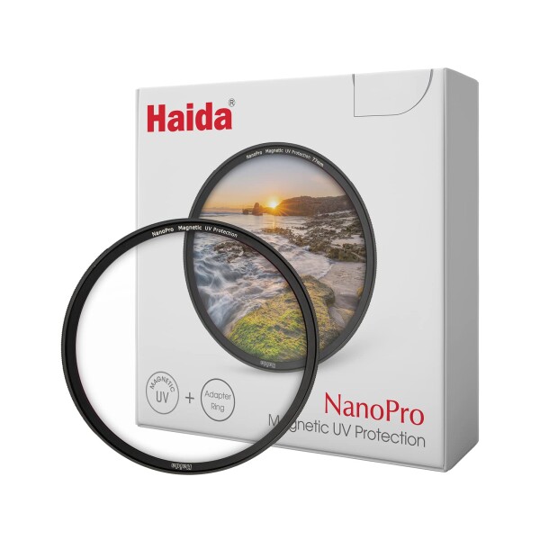 Haida マグネット UVフィルター 67mm 磁気 保護フィルター レンズフィルター 超薄 アダプターリング付き