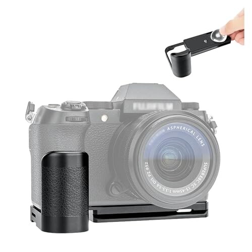 JJC 金属 ハンドグリップ バッテリーグリップ 富士フィルム Fujifilm Fuji X-S20 XS20 カメラ 適用 AirTagストレージスロット内蔵 電池交