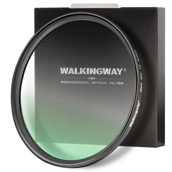 Walking Way 67mm ブラックミスト1/4フィルター ソフト効果 1/4 コントラスト調整用 ソフト描写用フィルター 多層ナノコーティング 航空