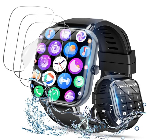 対応 akiki 1.83インチ フィルム 高い透明度 反射低減 水や油に強い 指紋防止 TPU製柔軟 スマートウォッチ Smart Watch 1.83インチ フィ