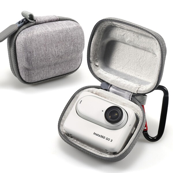 Insta360 GO 3用収納ケース 保護ケース コンパクト 耐衝撃 旅行用 全面保護 バッグ キャーリングケース アクションカメラアクセサリー（