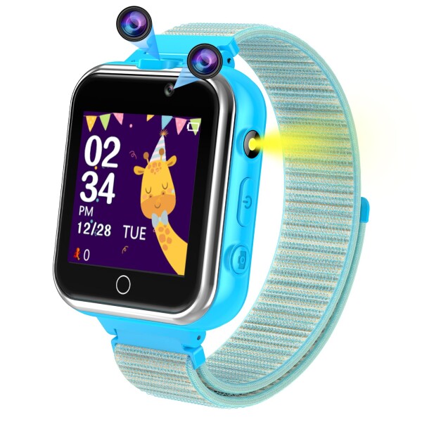 AYATAHA(R) キッズ 腕時計 スマートウォッチ 子供 児童知能時計- 知能時計、デュアルカメラ ゲーム 音楽 MP3 プレーヤー付きハイビジョン