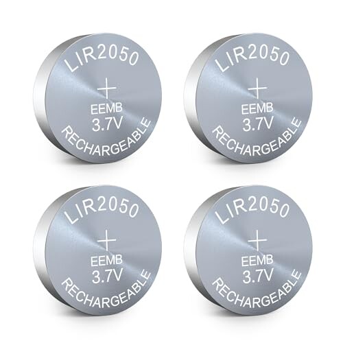EEMB 4PACK LIR2050 充電式電池 3.7 v リチウム イオン ボタン電池コイン電池イヤホン ウェアラブル デバイス時計用