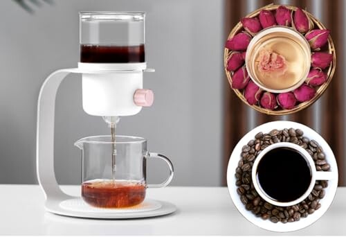 Gugrida コーヒーサーバー ドリップコーヒーサーバー ハンドドリップコーヒーサーバー お茶メーカー コーヒーポットとティーポットの2合1