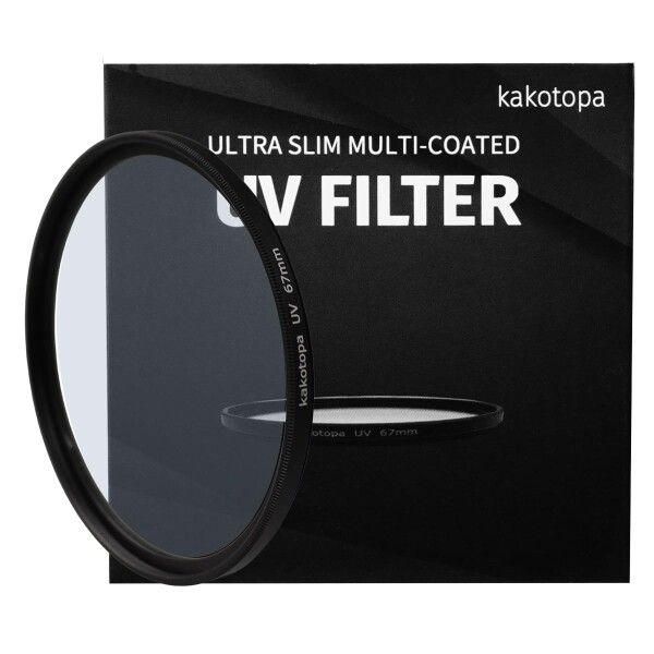 kakotopa カメラ用 UVフィルター プロテクター レンズ 保護、紫外線吸収用 (67mm)
