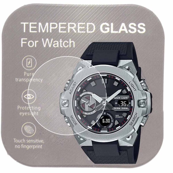 Abesteone (２枚入り)腕時計 GST-B400 GST-B400D-1AJF 用9H強化ガラスフィルム透明度 傷を防ぎ耐久性あり手入れしやすい 護フィルム 2.5D