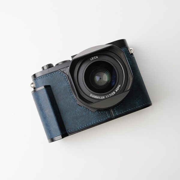 対応 Leica ライカ Q2 専用 カメラケース カメラカバー カメラバッグ 本革 銀付牛革本体+メタルベースプレート+ハンドルの3-in-1デザイン